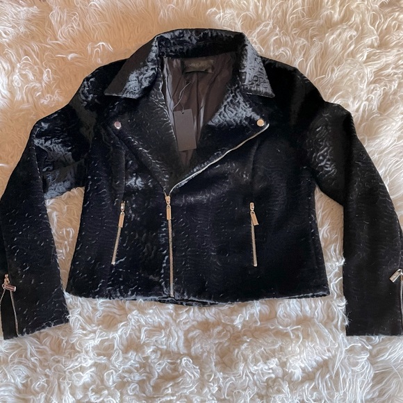 Foxblood “On the Prowl” Faux Fur Moto Jacket - Picture 3 of 5